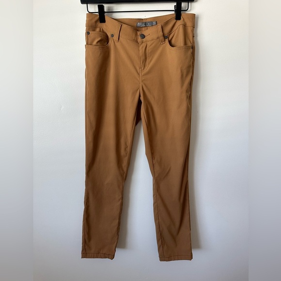Prana Womens Briann Quick Dry Pants in Rust Size 4 (petit/short inseam) - Picture 2 of 4